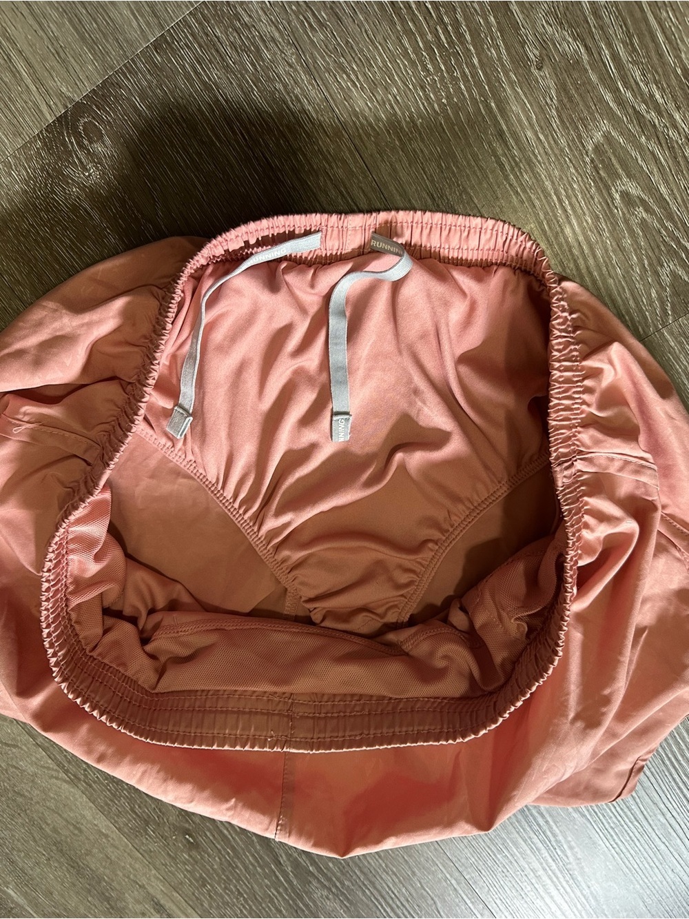 Nike Women's Coral Athletic Running Shorts with White Swoosh - Picture 7 of 7
